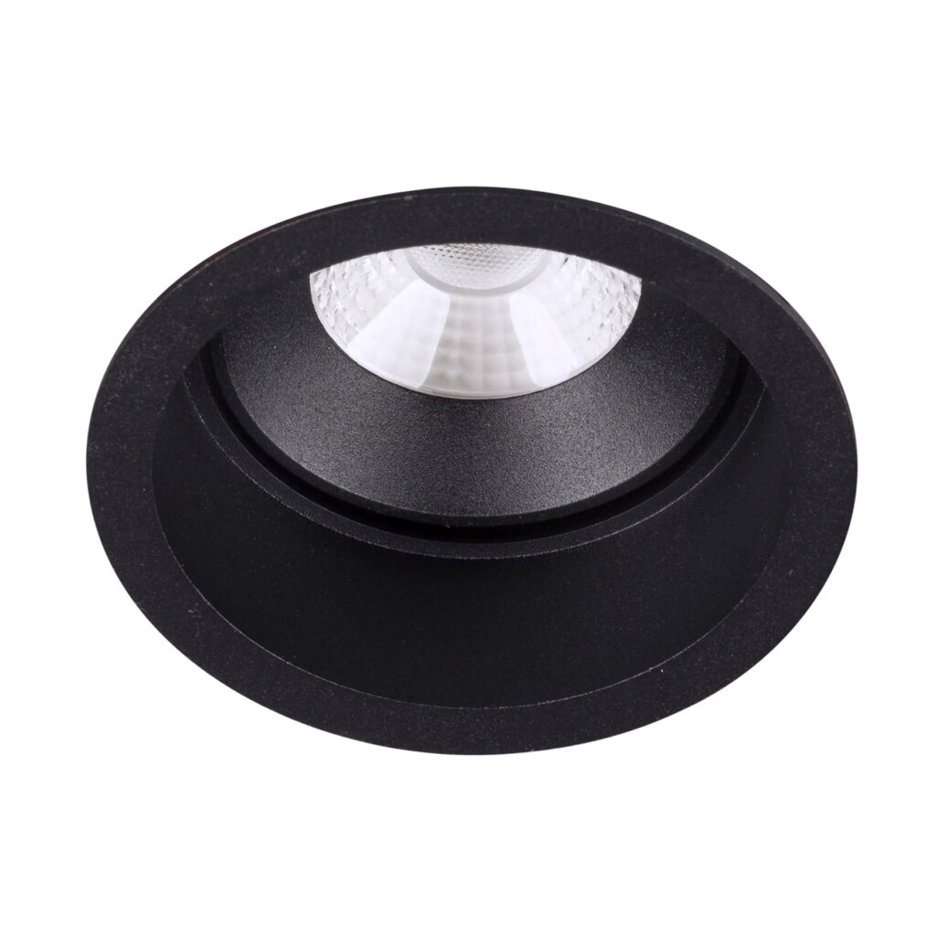 inbouwspot rond verdiept zwart LED 6,5W DTW 2000-3000D 180mA incl. dimbare driver