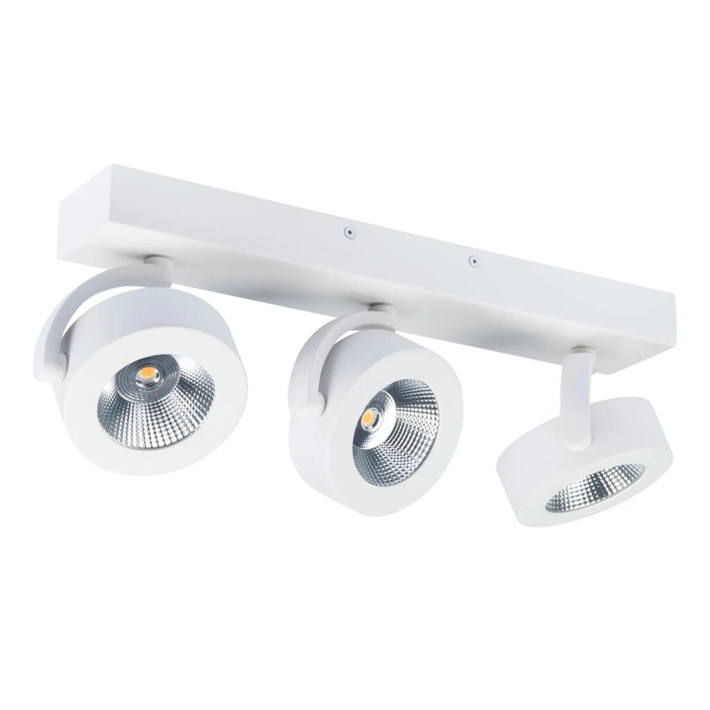 Opbouwspot 3x 10w 2700K CRI95+ 250mA wit