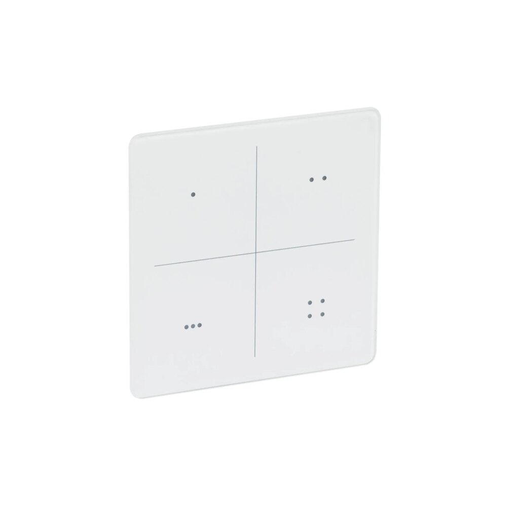 Casambi programmable remote control white glass