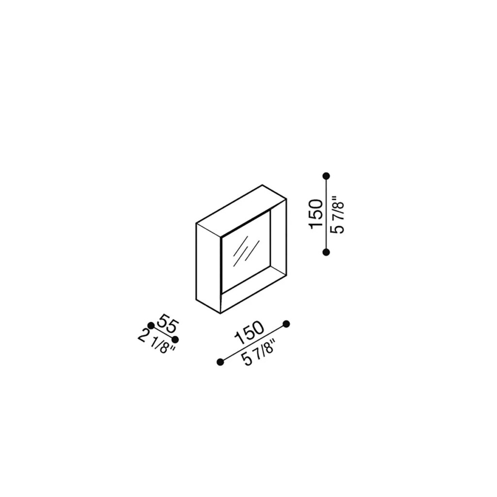 Opbouwarmatuur antraciet 3000K 10W 481LM niet dimbaar